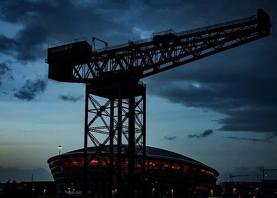 Wall Art - Photograph - Crane and Hydro by Chris Chapman