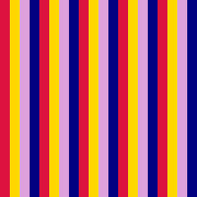 [ Thumbnail: Crimson, Yellow, Plum, and Blue Colored Pattern of Stripes Duvet Cover ]