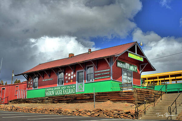 Cripple Creek - Victor Narrow Gauge Train Station by Tony Baca Cripple Creek - Victor Narrow Gauge Train Station by Tony Baca