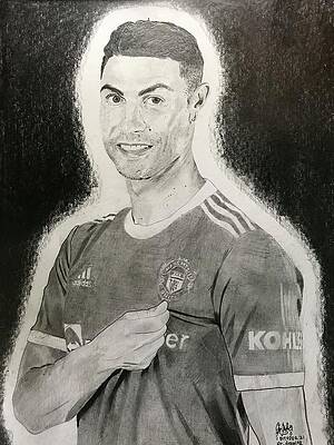 Cristiano Ronaldo Drawings - Fine Art America