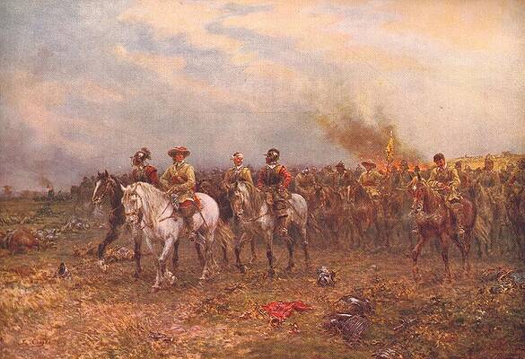 Wall Art - Painting - Cromwell at Marston Moor by Ernest Crofts