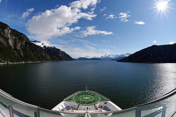Wall Art - Photograph - Cruising the Inside Passage -- Celebrity Millennium Cruise Ship in The Inside Passage, Alaska by Darin Volpe