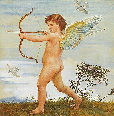 Cupid's Arrow Print by Walter Crane