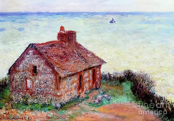 Customs House, Rose Effect by Claude Monet 1897 by Claude Monet Customs House, Rose Effect by Claude Monet 1897 by Claude Monet