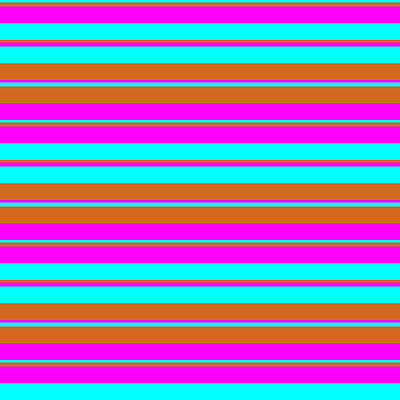 [ Thumbnail: Cyan, Chocolate, and Fuchsia Colored Lines Pattern Duvet Cover ]