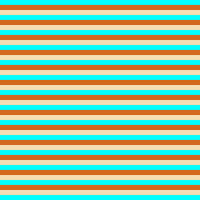 [ Thumbnail: Cyan, Chocolate, and Tan Colored Lines/Stripes Pattern Acrylic Print ]