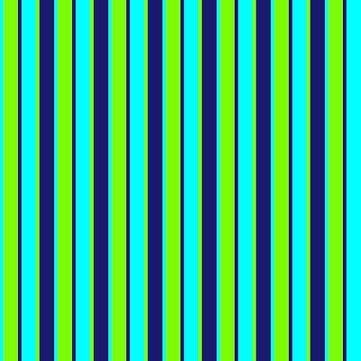 [ Thumbnail: Cyan, Green, and Midnight Blue Colored Lined Pattern Poster ]