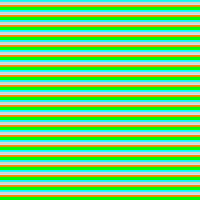 [ Thumbnail: Cyan, Light Grey, Dark Orange, and Lime Colored Stripes/Lines Pattern Acrylic Print ]