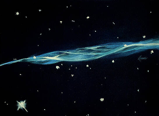 Cygnus Loop A Tantalizing Veil by Lynne Adams