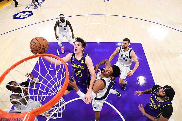 Wall Art - Photograph - Dallas Mavericks v Los Angeles Lakers by Adam Pantozzi
