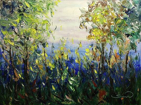 Dancing Green on Blue Mountain 2 by Sun Sohovich Dancing Green on Blue Mountain 2 by Sun Sohovich