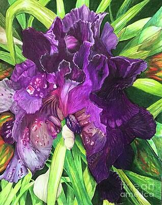 Wall Art - Painting - DANCING in the RAIN by Laurel Adams