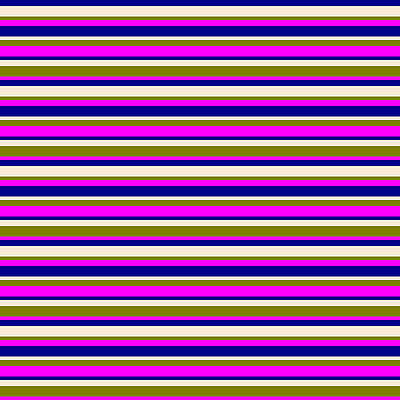 [ Thumbnail: Dark Blue, Beige, Green, and Fuchsia Colored Stripes Pattern Duvet Cover ]