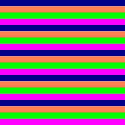 [ Thumbnail: Dark Blue, Coral, Lime, and Fuchsia Colored Lines Pattern Art Print ]