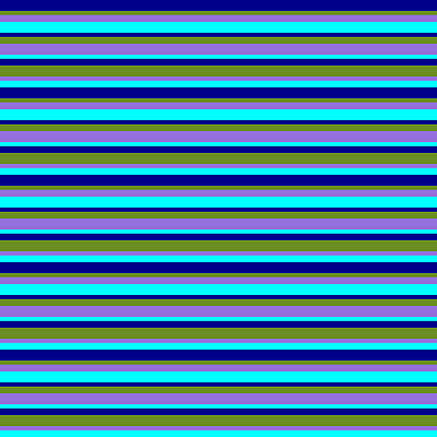 [ Thumbnail: Dark Blue, Green, Purple, and Cyan Colored Pattern of Stripes Acrylic Print ]