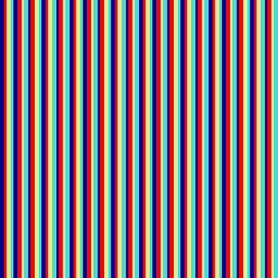 [ Thumbnail: Dark Blue, Red, Tan, and Turquoise Colored Striped/Lined Pattern Duvet Cover ]