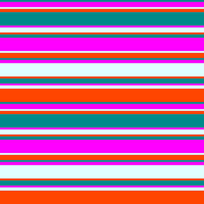 [ Thumbnail: Dark Cyan, Fuchsia, Light Cyan, and Red Colored Striped/Lined Pattern Shower Curtain ]