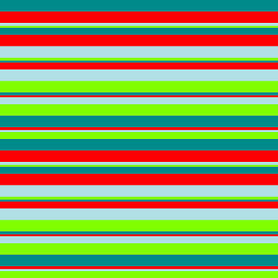 [ Thumbnail: Dark Cyan, Red, Powder Blue, and Chartreuse Colored Striped/Lined Pattern Duvet Cover ]
