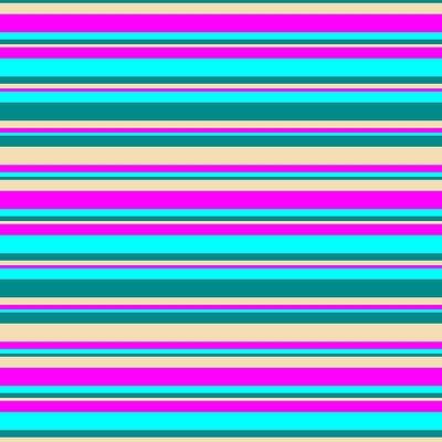 [ Thumbnail: Dark Cyan, Tan, Fuchsia, and Aqua Colored Pattern of Stripes Duvet Cover ]