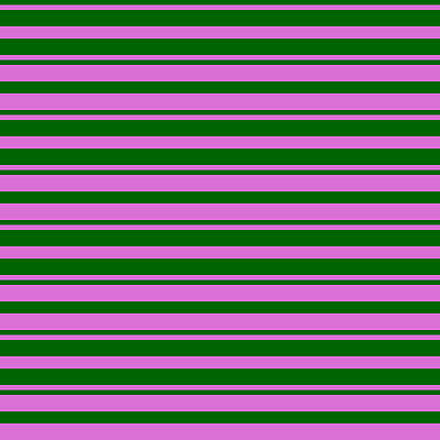 [ Thumbnail: Dark Green and Orchid Colored Lined/Striped Pattern Duvet Cover ]