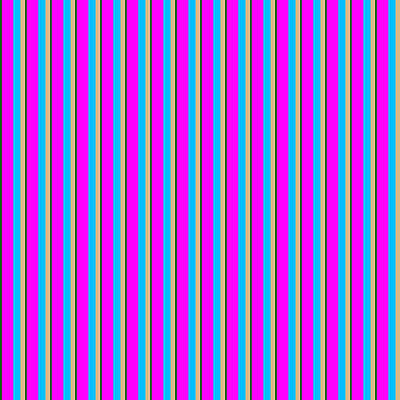 [ Thumbnail: Dark Green, Fuchsia, Deep Sky Blue, and Beige Colored Stripes/Lines Pattern Acrylic Print ]