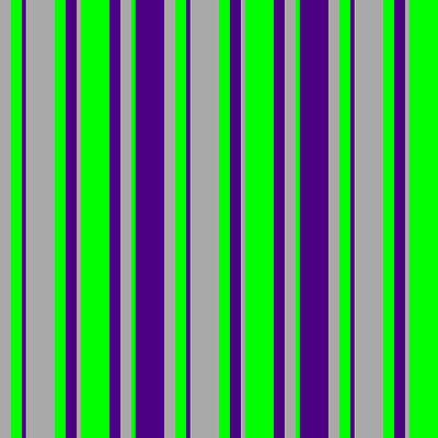 [ Thumbnail: Dark Grey, Lime, and Indigo Colored Stripes/Lines Pattern Shower Curtain ]