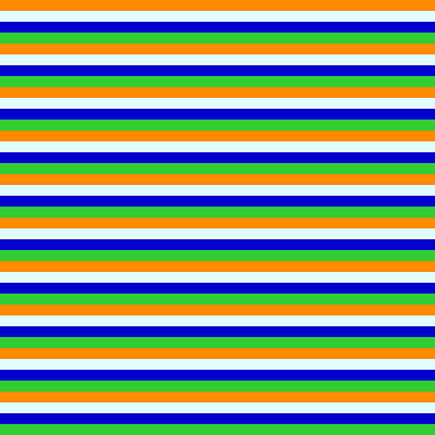 [ Thumbnail: Dark Orange, Light Cyan, Blue, and Lime Green Colored Striped/Lined Pattern Duvet Cover ]