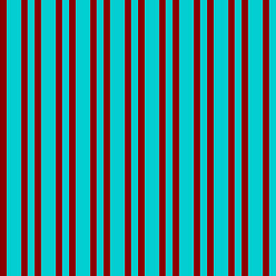[ Thumbnail: Dark Red and Dark Turquoise Colored Striped/Lined Pattern Acrylic Print ]