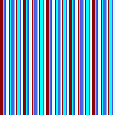 [ Thumbnail: Dark Red, Aqua, Royal Blue, and Light Cyan Colored Lines Pattern Acrylic Print ]