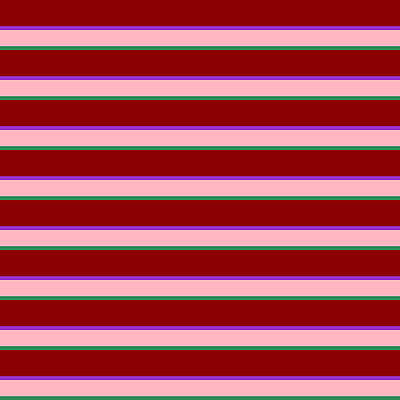 [ Thumbnail: Dark Red, Dark Orchid, Light Pink, and Sea Green Colored Striped Pattern Tote Bag ]