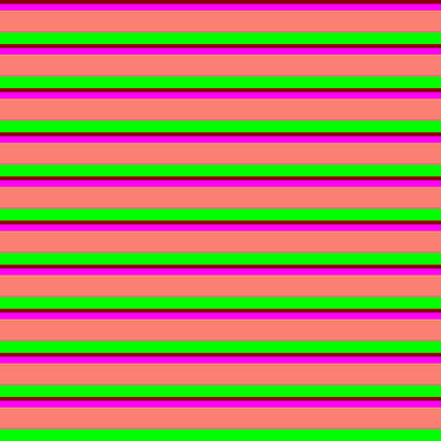 [ Thumbnail: Dark Red, Fuchsia, Salmon, and Lime Colored Lined/Striped Pattern Acrylic Print ]