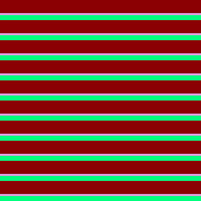[ Thumbnail: Dark Red, Plum, and Green Colored Striped Pattern Wood Print ]