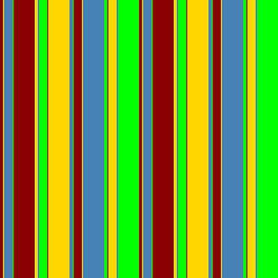 [ Thumbnail: Dark Red, Yellow, Blue, and Lime Colored Pattern of Stripes Jigsaw Puzzle ]