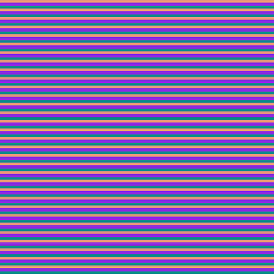 [ Thumbnail: Dark Salmon, Purple, and Dark Cyan Colored Striped Pattern Acrylic Print ]