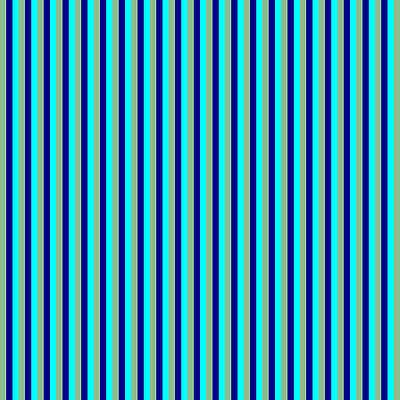 [ Thumbnail: Dark Sea Green, Dark Blue, and Cyan Colored Lines/Stripes Pattern Acrylic Print ]