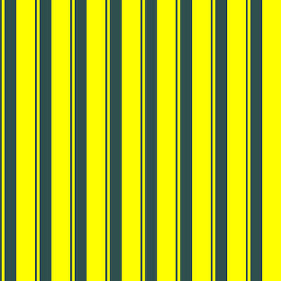 [ Thumbnail: Dark Slate Gray and Yellow Colored Lines/Stripes Pattern Acrylic Print ]