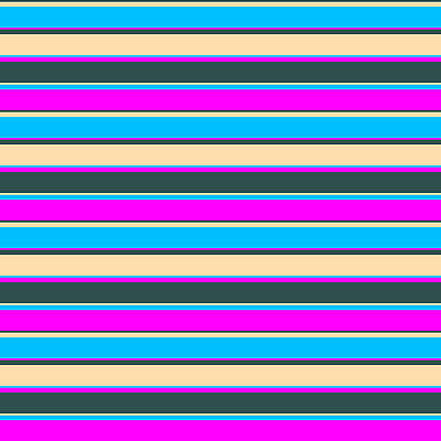 [ Thumbnail: Dark Slate Gray, Tan, Deep Sky Blue, and Fuchsia Colored Striped Pattern Jigsaw Puzzle ]
