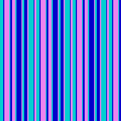 [ Thumbnail: Dark Turquoise, Blue, and Violet Colored Lines Pattern Fleece Blanket ]