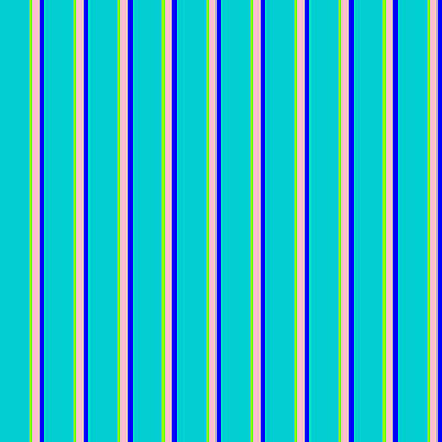 [ Thumbnail: Dark Turquoise, Chartreuse, Pink, and Blue Colored Pattern of Stripes Acrylic Print ]