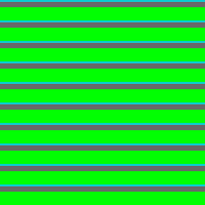 [ Thumbnail: Dark Turquoise, Dim Grey, and Lime Colored Stripes/Lines Pattern Acrylic Print ]