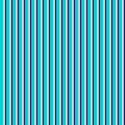 [ Thumbnail: Dark Turquoise, Light Grey, and Midnight Blue Colored Lined/Striped Pattern Acrylic Print ]
