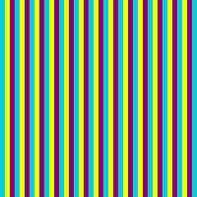 [ Thumbnail: Dark Turquoise, Yellow, and Purple Colored Lined/Striped Pattern Poster ]
