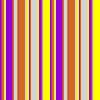 [ Thumbnail: Dark Violet, Chocolate, Light Grey, and Yellow Colored Lines Pattern Acrylic Print ]