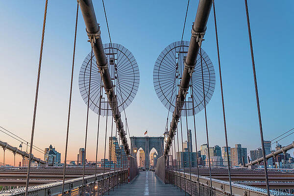 Wall Art - Photograph - Dawn at Brooklyn Bridge by Francesco Riccardo Iacomino