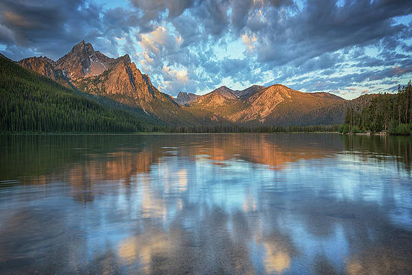 Dawn at Stanley Lake by Kristen Wilkinson Dawn at Stanley Lake by Kristen Wilkinson