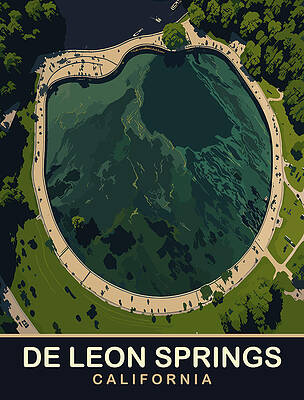 Wall Art - Digital Art - De Leon Springs, California by Long Shot