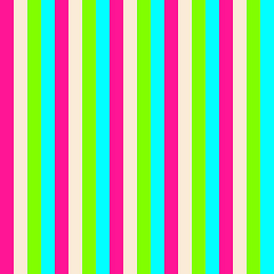 [ Thumbnail: Deep Pink, Beige, Chartreuse, and Cyan Colored Striped/Lined Pattern Acrylic Print ]