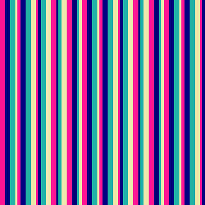 [ Thumbnail: Deep Pink, Blue, Light Sea Green, and Pale Goldenrod Colored Striped Pattern Acrylic Print ]