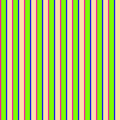 [ Thumbnail: Deep Pink, Green, Blue, and Tan Colored Striped/Lined Pattern Tote Bag ]