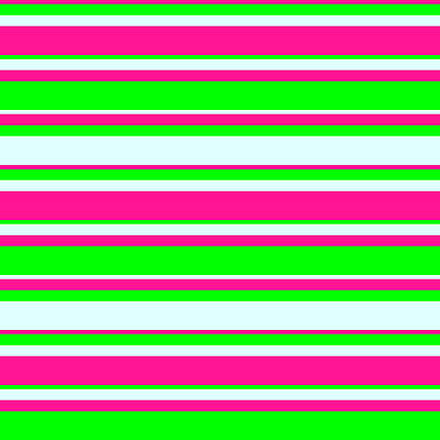 [ Thumbnail: Deep Pink, Lime, and Light Cyan Colored Lines/Stripes Pattern Acrylic Print ]